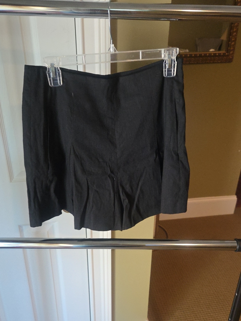 Vince Black Mini Shorts with Sleek Paneling